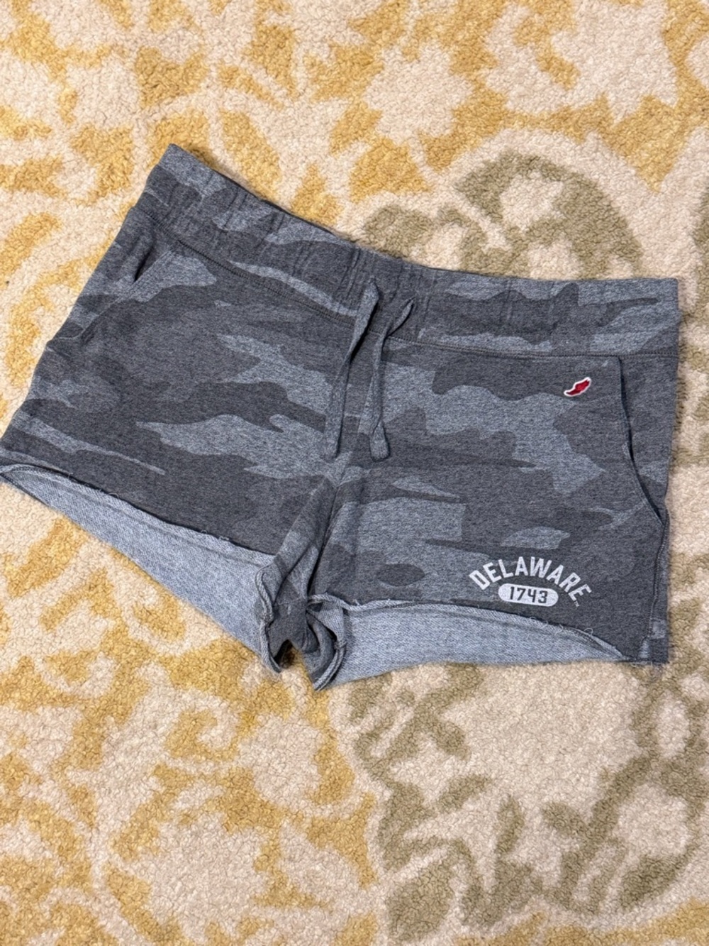 League Women's Gray Camo Athletic Shorts